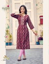 Charming Vol 5 By Radhika Modal Chanderi Printed Straight Cut Kurtis Wholesalers In Delhi